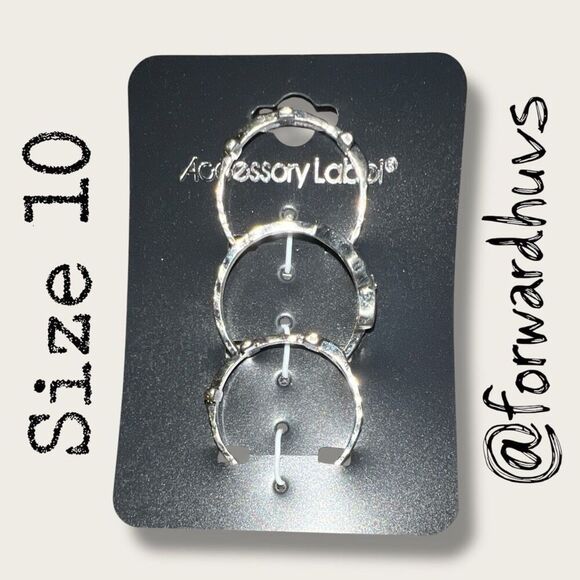 Bundle Sale 3 for $15 | Accessory Label Nickel-Free Ring Set – Size 10 - Picture 1 of 10